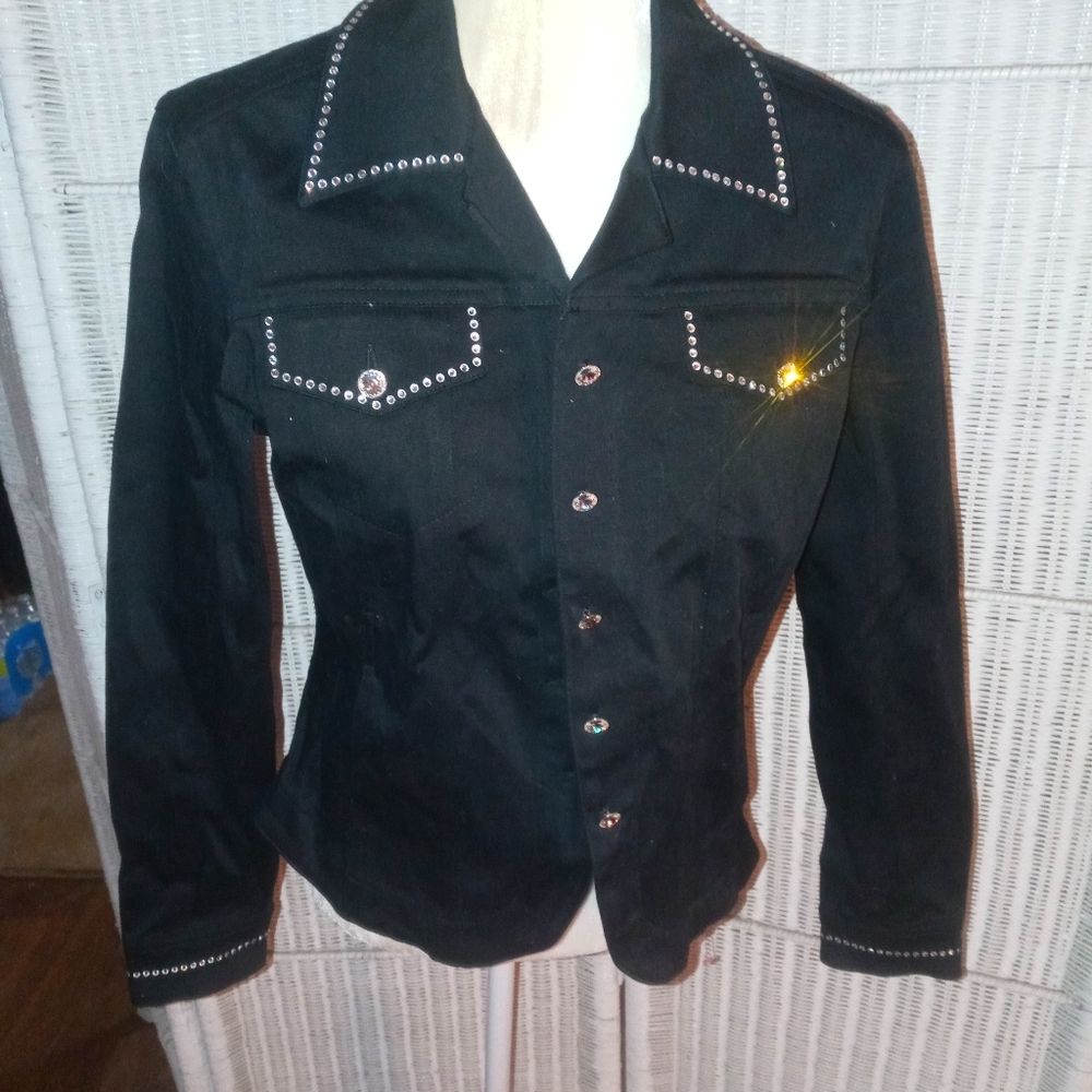 Christine Alexander cai 1990 size small rhinestone jacket / Blazer